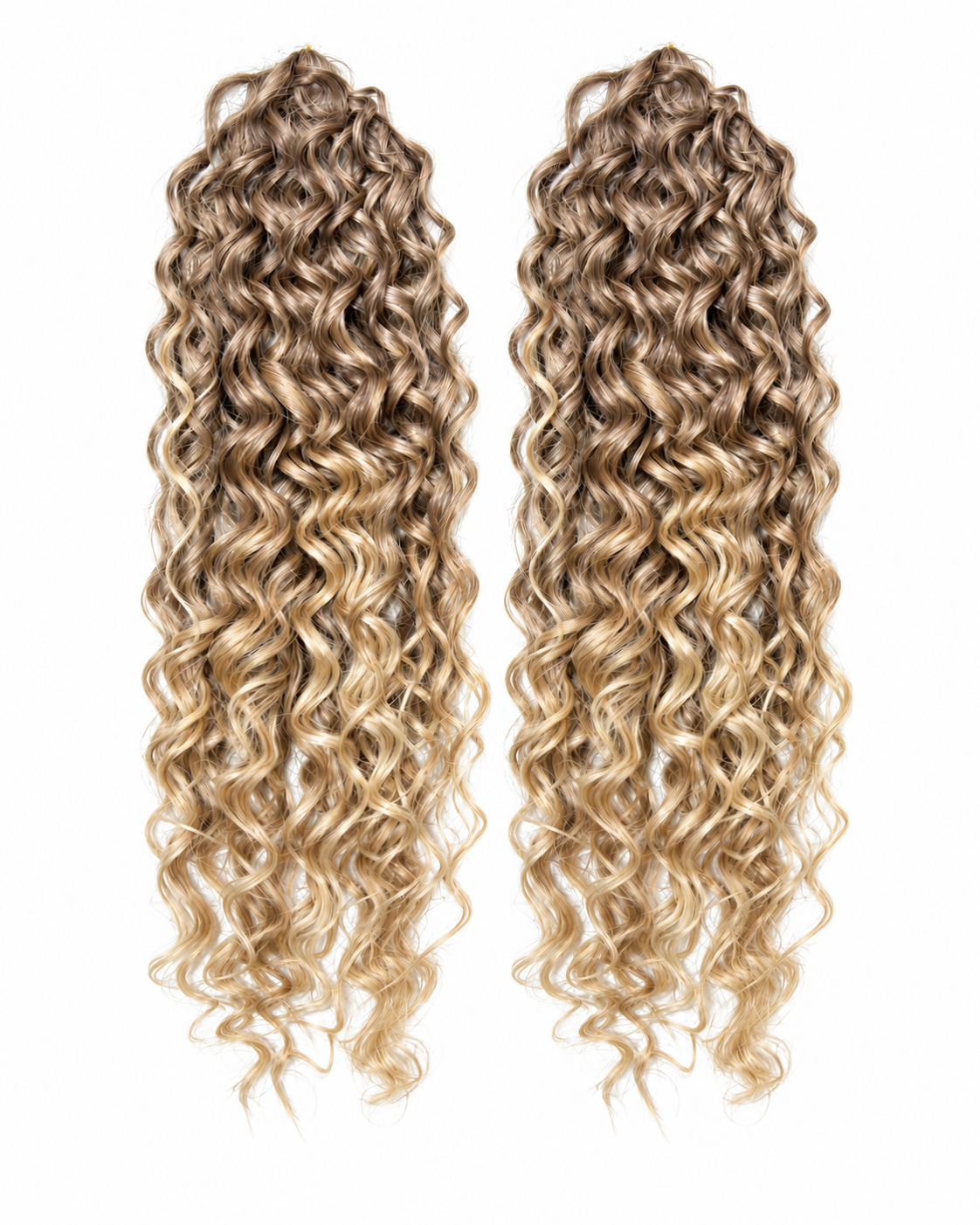 Two Brazilian Curls bundles — color 24-27-613